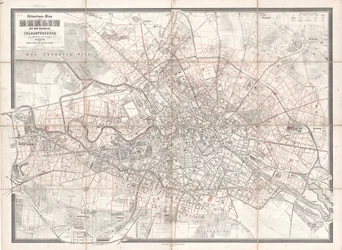 Situation Plan of Berlin with the Surrounding Area and Charlottenburg, Newly Surveyed and Drawn by Sineck
